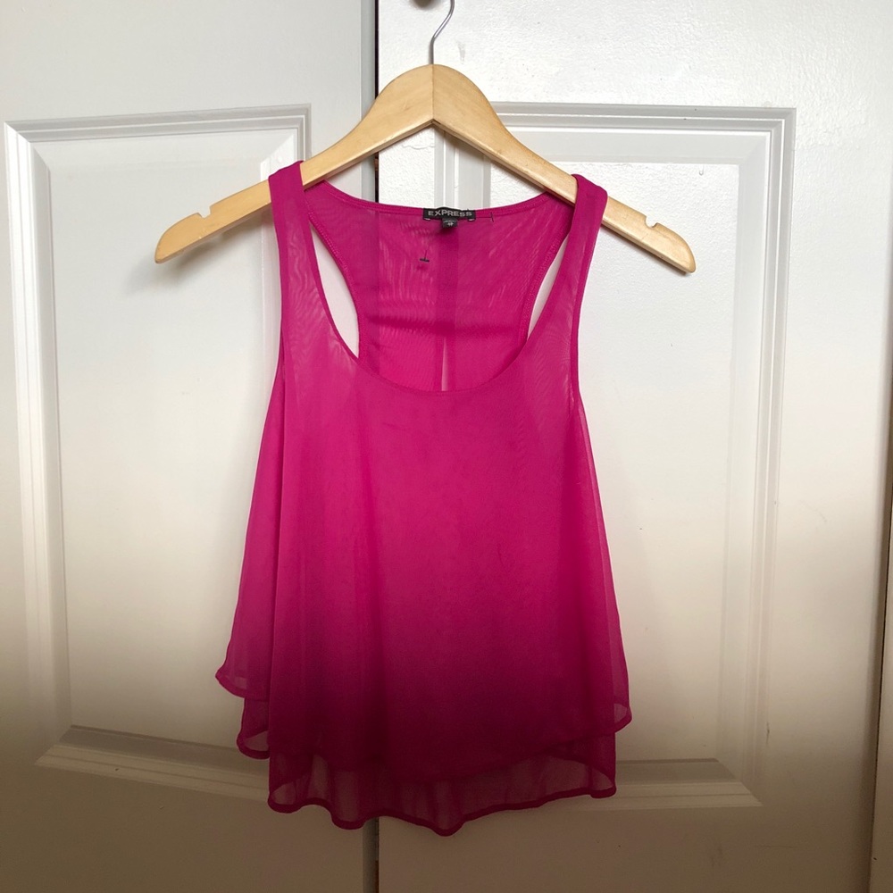 Pink Express tank top